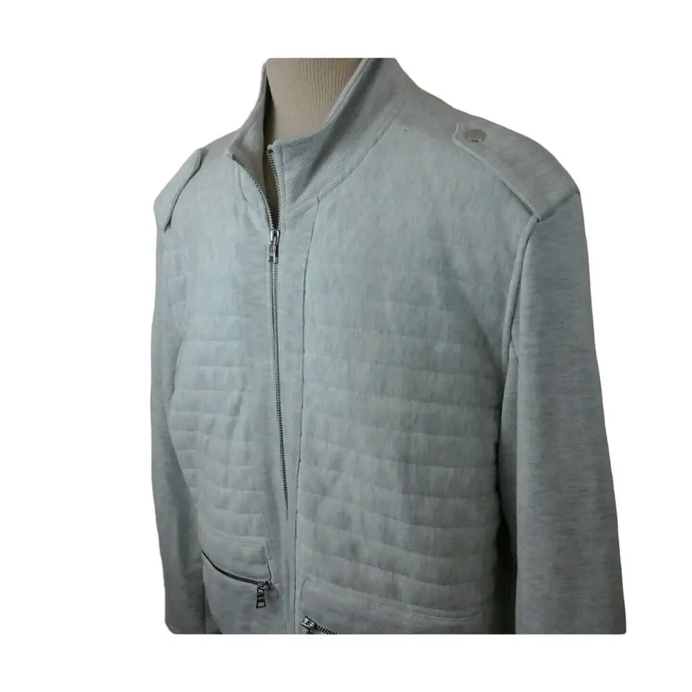 INC International Concept Men's Light Gray Lightly Quilted Size 2XL 112820-0401